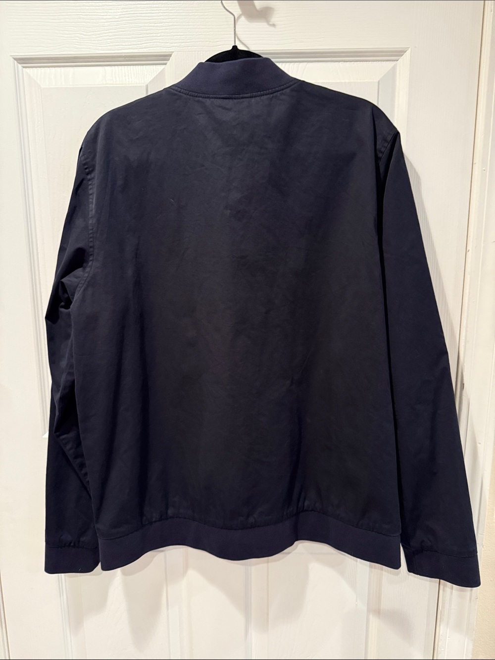 MARINE LAYER Men’s Dark Blue Cotton Bomber Jacket - Picture 4 of 4